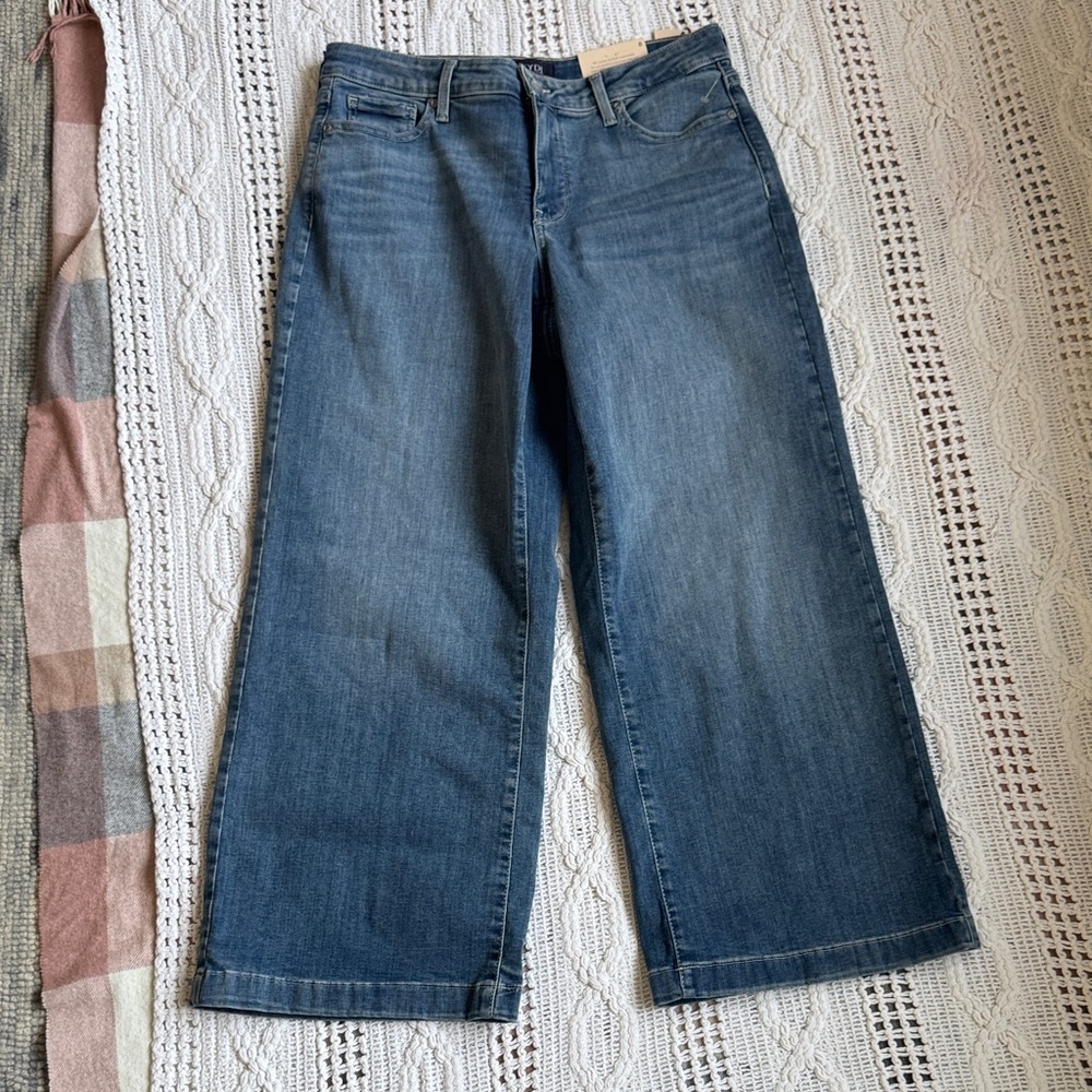 NYDJ Dark Blue Wide Leg Jeans
